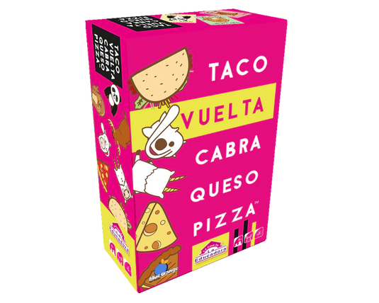 Taco, vuelta, cabra, queso, pizza