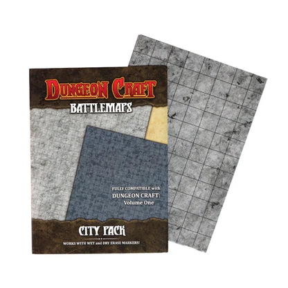 Dungeon Craft City Battle Map for DND & Tabletop Role Playing