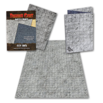 Dungeon Craft City Battle Map for DND & Tabletop Role Playing