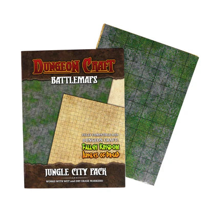 Dungeon Craft Jungle City Battle Map for DND & Tabletop Role Playing
