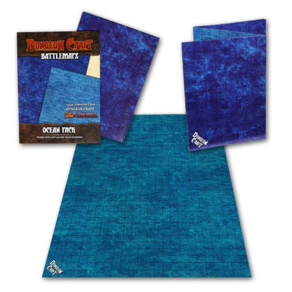 Dungeon Craft Ocean and Underwater Battle Map set for D&D and Tabletop Role Playing
