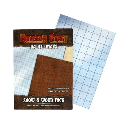 Dungeon Craft Snow and Wood Battle Map set for Dungeons and Dragons & TTRPGs