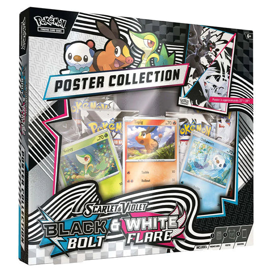 Pokemon Scarlet & Violet Black Bolt & White Flare Poster Collection