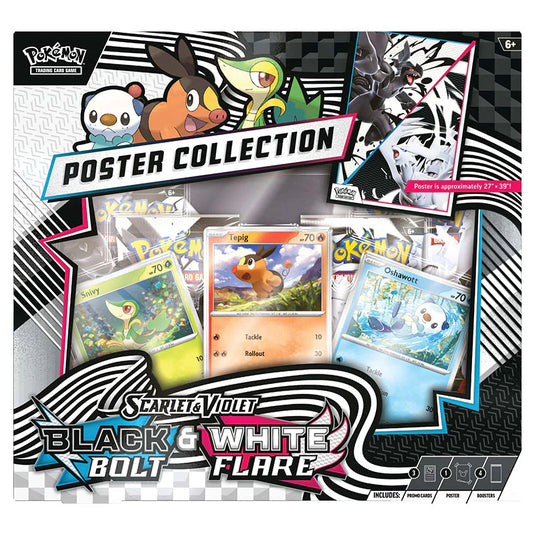 Pokemon Scarlet & Violet Black Bolt & White Flare Poster Collection