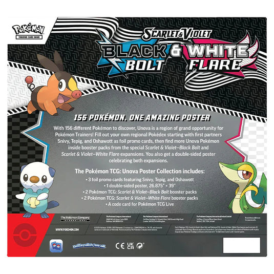 Pokemon Scarlet & Violet Black Bolt & White Flare Poster Collection