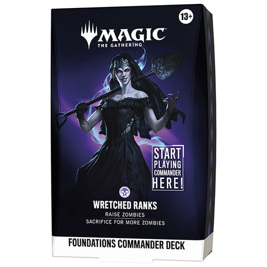 Magic The Gathering Foundations Starter Commander Deck Display