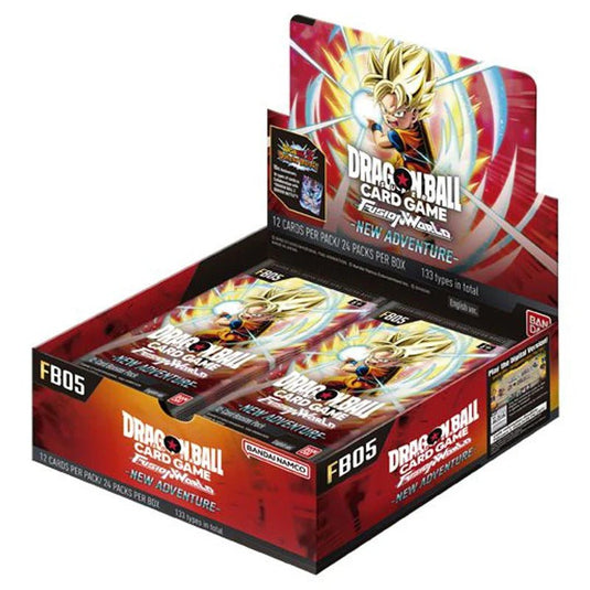 Dragon Ball Super Card Game Fusion World FB05 New Adventure Booster Box - Cartoncito Cards