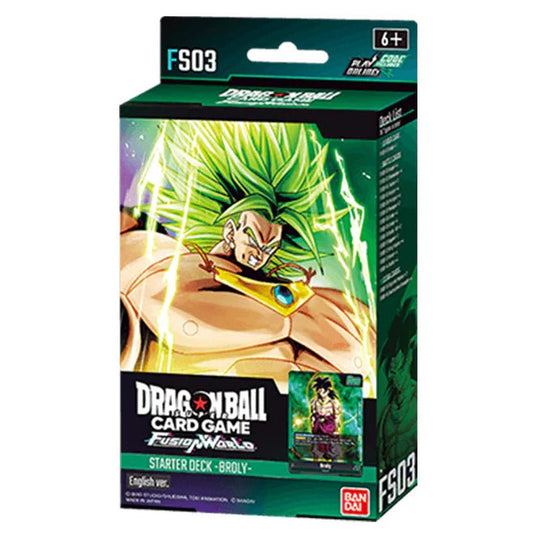 Dragon Ball Super Card Game Starter Deck Fusion World Broly FS03 - Cartoncito Cards