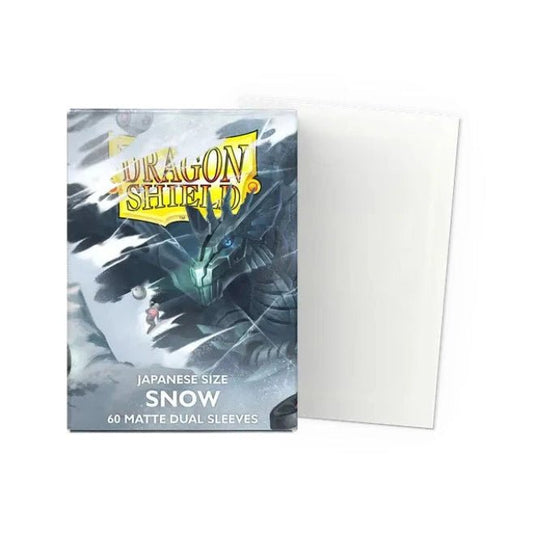 Dragon Shield Japanese Dual Matte Sleeves Snow - Cartoncito Cards