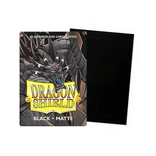 Dragon Shield Japanese Matte Sleeves Black - Cartoncito Cards