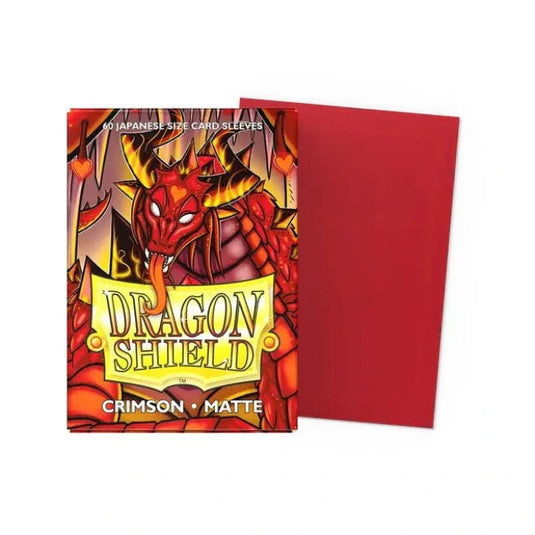Dragon Shield Japanese Matte Sleeves Crimson - Cartoncito Cards