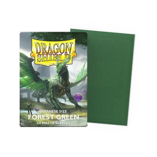 Dragon Shield Japanese Matte Sleeves Forest Green - Cartoncito Cards