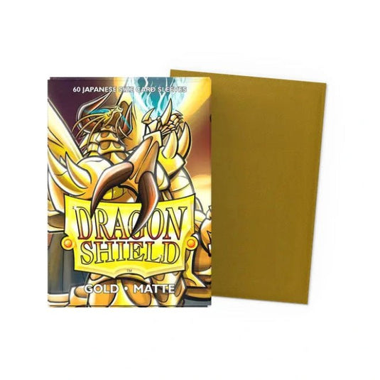 Dragon Shield Japanese Matte Sleeves Gold - Cartoncito Cards