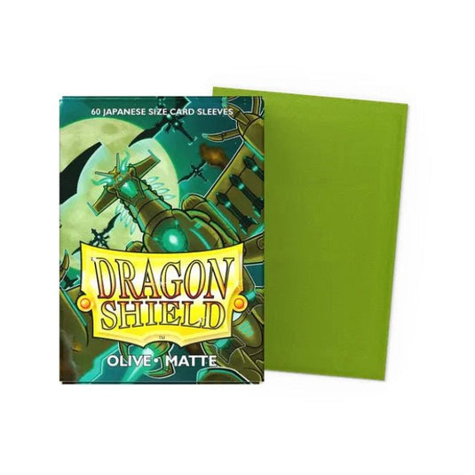 Dragon Shield Japanese Matte Sleeves Olive - Cartoncito Cards