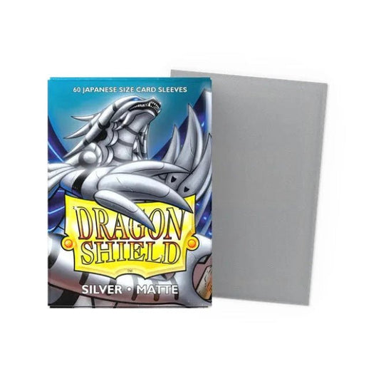 Dragon Shield Japanese Matte Sleeves Silver - Cartoncito Cards