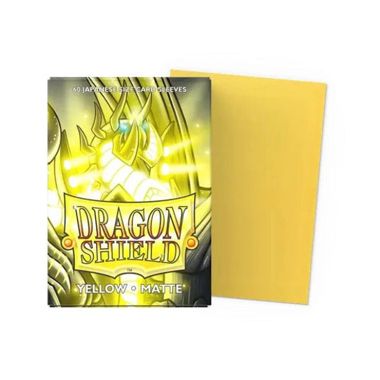 Dragon Shield Japanese Matte Sleeves Yellow - Cartoncito Cards