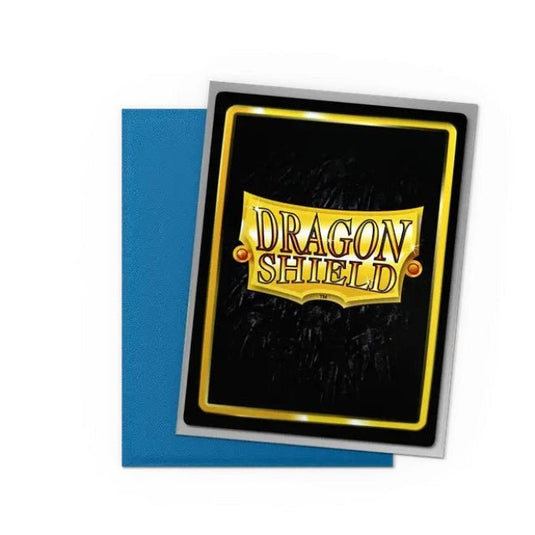 Dragon Shield Standard Dual Matte Sleeves Blue Silver - Cartoncito Cards