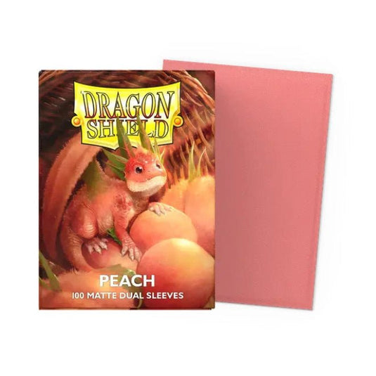 Dragon Shield Standard Dual Matte Sleeves Peach - Cartoncito Cards