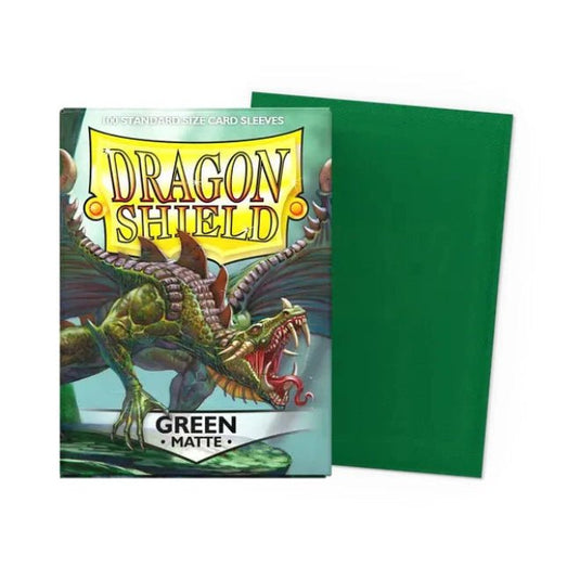 Dragon Shield Standard Matte Green - Cartoncito Cards