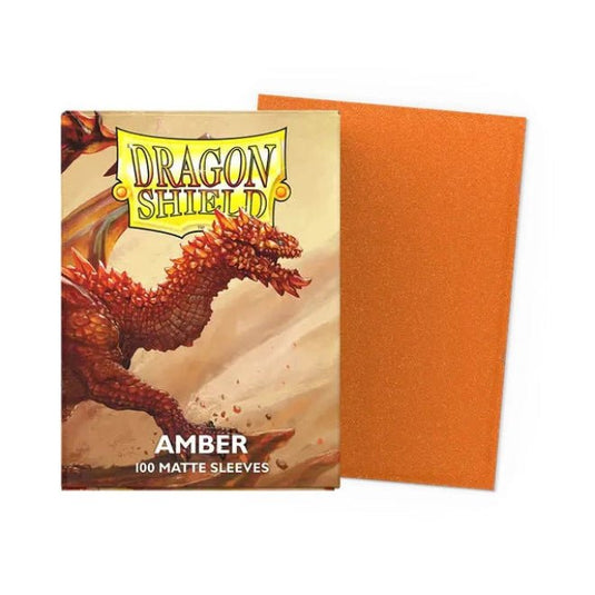 Dragon Shield Standard Matte Sleeves Amber - Cartoncito Cards