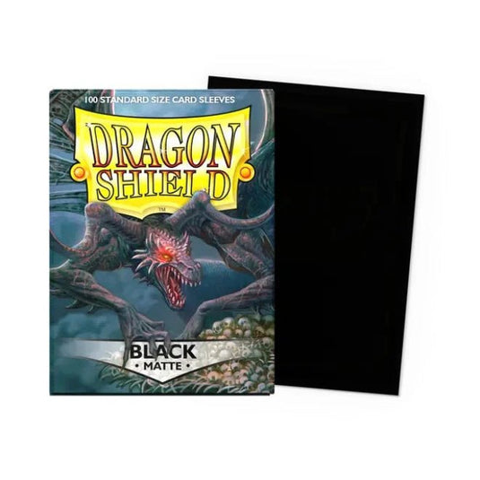 Dragon Shield Standard Matte Sleeves Black - Cartoncito Cards