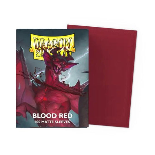 Dragon Shield Standard Matte Sleeves Blood Red - Cartoncito Cards