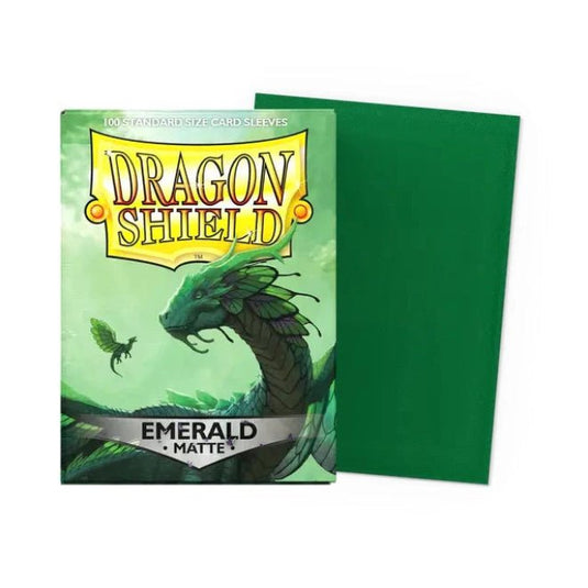 Dragon Shield Standard Matte Sleeves Emerald - Cartoncito Cards