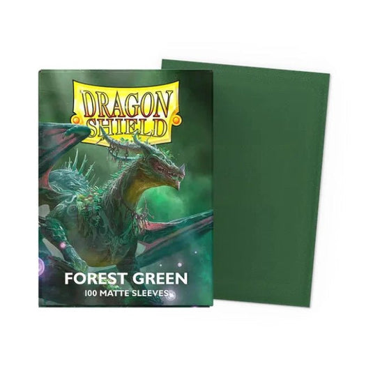 Dragon Shield Standard Matte Sleeves Forest Green - Cartoncito Cards