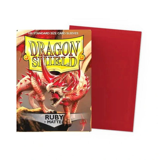 Dragon Shield Standard Matte Sleeves Ruby - Cartoncito Cards