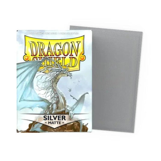 Dragon Shield Standard Matte Sleeves Silver - Cartoncito Cards