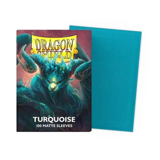 Dragon Shield Standard Matte Sleeves Turquoise - Cartoncito Cards