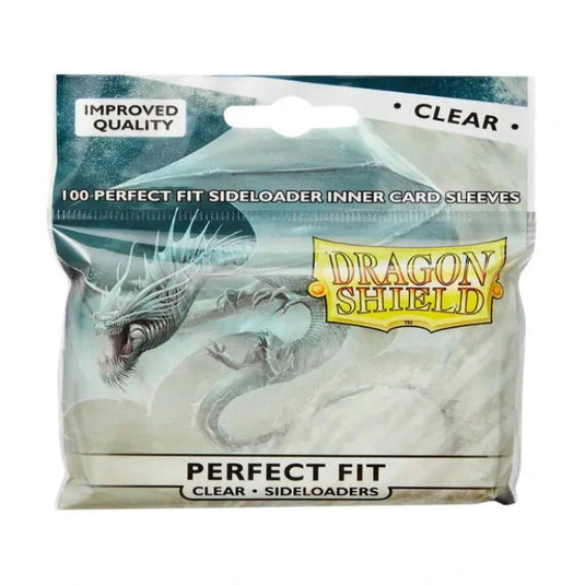 Dragon Shield Standard Perfect Fit Sideloading Sleeves Clear/Clear - Cartoncito Cards