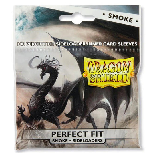Dragon Shield Standard Perfect Fit Sideloading Sleeves Smoke - Cartoncito Cards