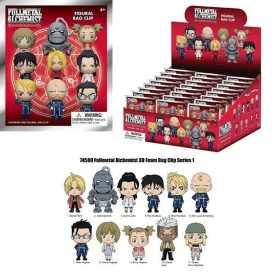 Fullmetal Alchemist: Brotherhood 3D Foam Bag Clip - Cartoncito Cards