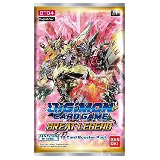 Digimon Card Game BT04 Great Legend Booster Pack