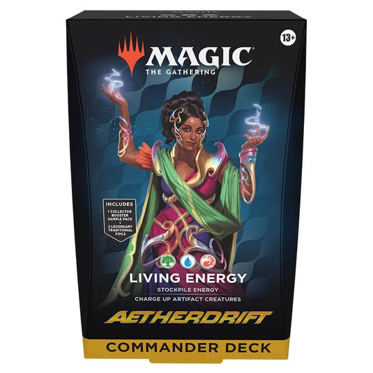 Magic The Gathering Aetherdrift Commander Deck Living Energy - Cartoncito Cards