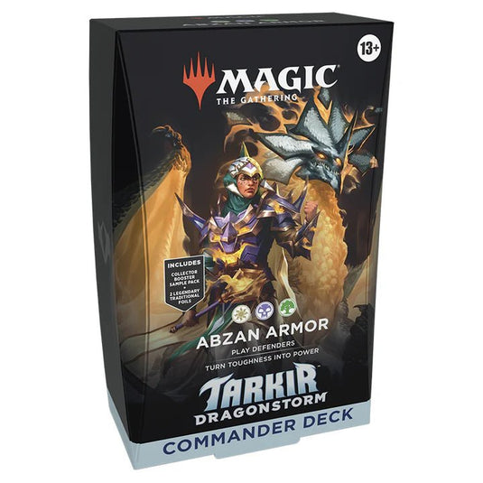 Magic The Gathering Tarkir: Dragonstorm Commander Deck Abzan Armor - Cartoncito Cards