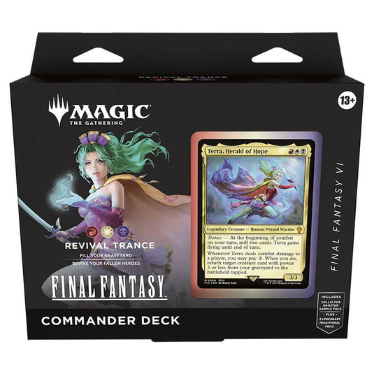 Magic The Gathering Universes Beyond Final Fantasy Revival Trance Commander Deck - Cartoncito Cards