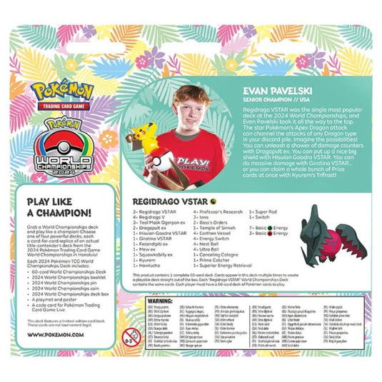 Pokemon 2024 World Championship Deck Evan Pavelski - Cartoncito Cards