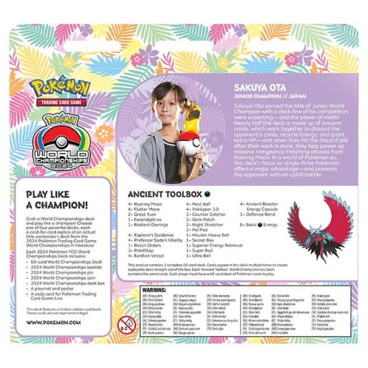 Pokemon 2024 World Championship Deck Sakuya Ota - Cartoncito Cards