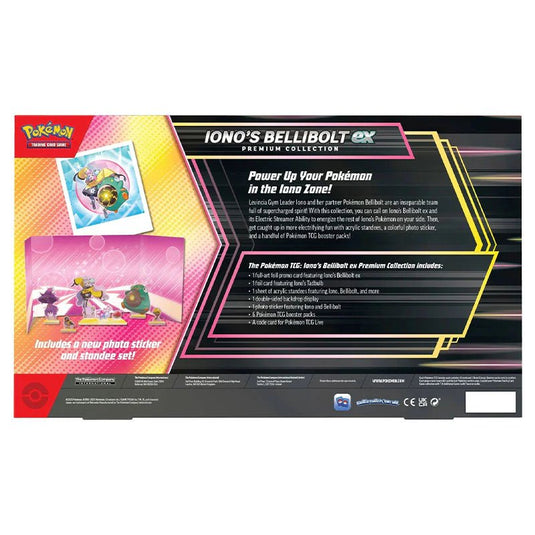 Pokemon Iono’s Bellibolt ex Premium Collection - Cartoncito Cards