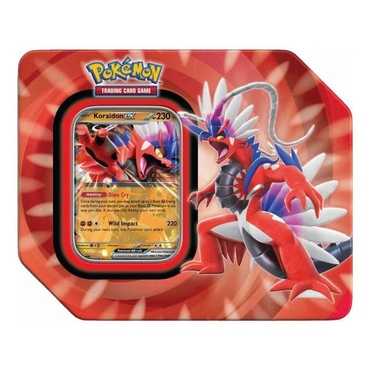 Pokemon Paldea Legends Tin Koraidon - Cartoncito Cards