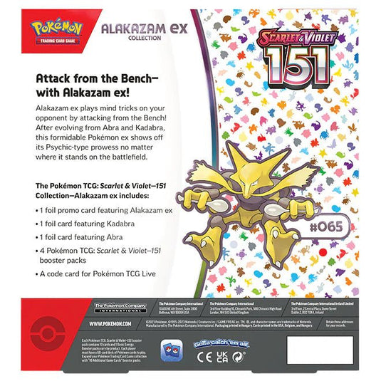 Pokemon Scarlet & Violet 151 Alakazam ex Collection - Cartoncito Cards