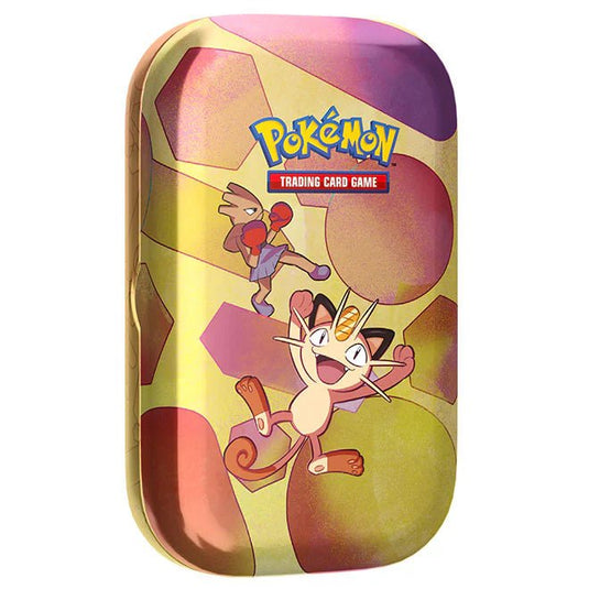 Pokemon Scarlet & Violet 151 Mini Tin Meowth & Hitmonchan - Cartoncito Cards
