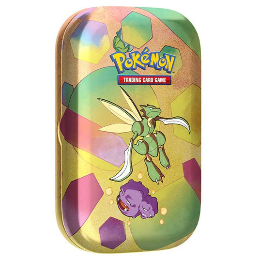 Pokemon Scarlet & Violet 151 Mini Tin Scyther & Weezing - Cartoncito Cards