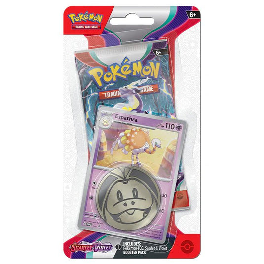 Pokemon Scarlet & Violet Base Set Checklane Blister Espathra - Cartoncito Cards