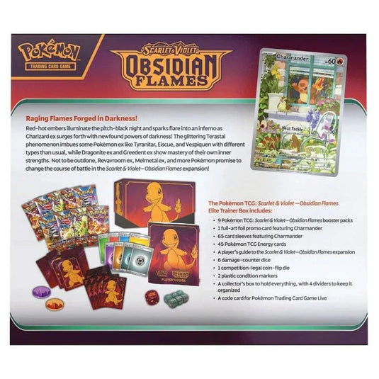 Pokemon Scarlet & Violet Obsidian Flames Elite Trainer Box - Cartoncito Cards