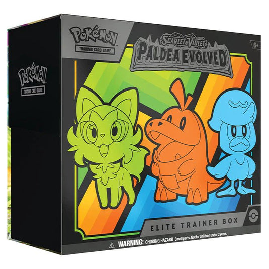 Pokemon Scarlet & Violet Paldea Evolved Elite Trainer Box - Cartoncito Cards