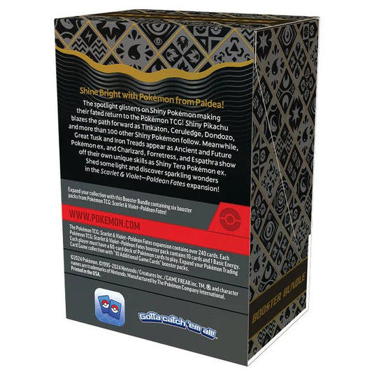 Pokemon Scarlet & Violet Paldean Fates Booster Bundle - Cartoncito Cards