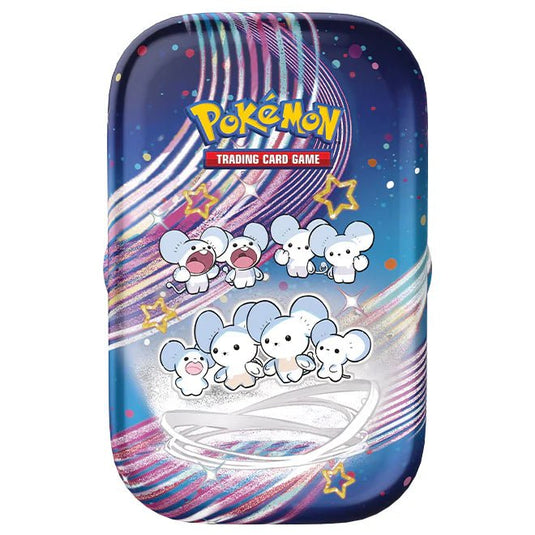 Pokemon Scarlet & Violet Paldean Fates Mini Tin Maushold - Cartoncito Cards
